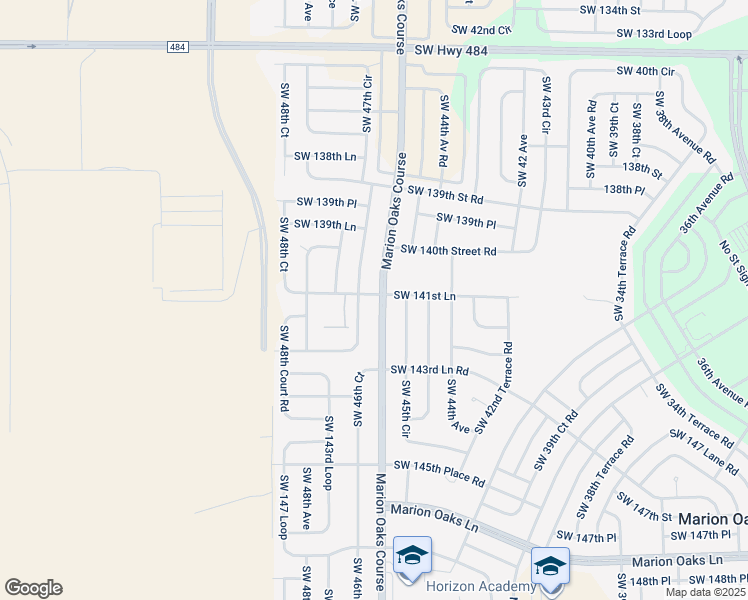 map of restaurants, bars, coffee shops, grocery stores, and more near 280 Marion Oaks Course in Ocala