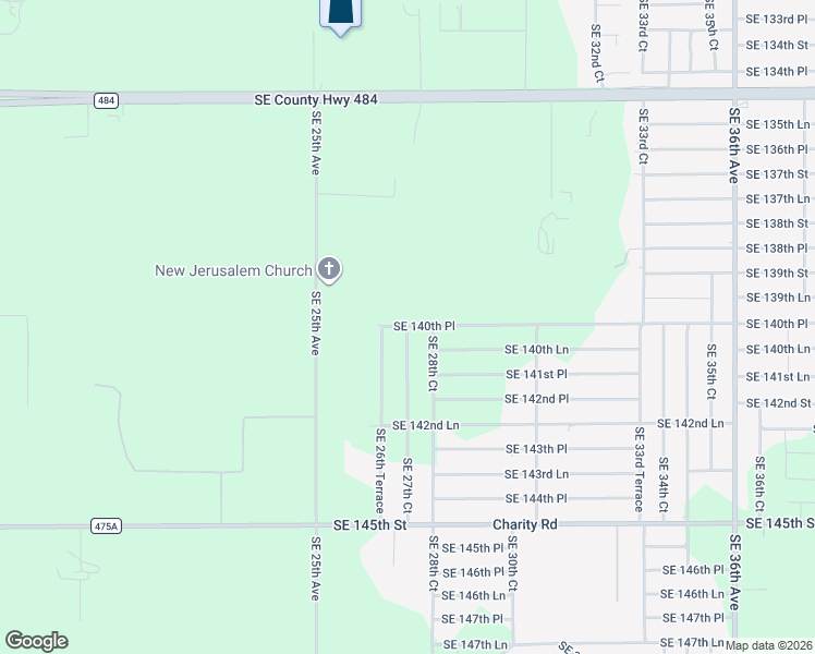 map of restaurants, bars, coffee shops, grocery stores, and more near 14001 Southeast 27th Court in Summerfield