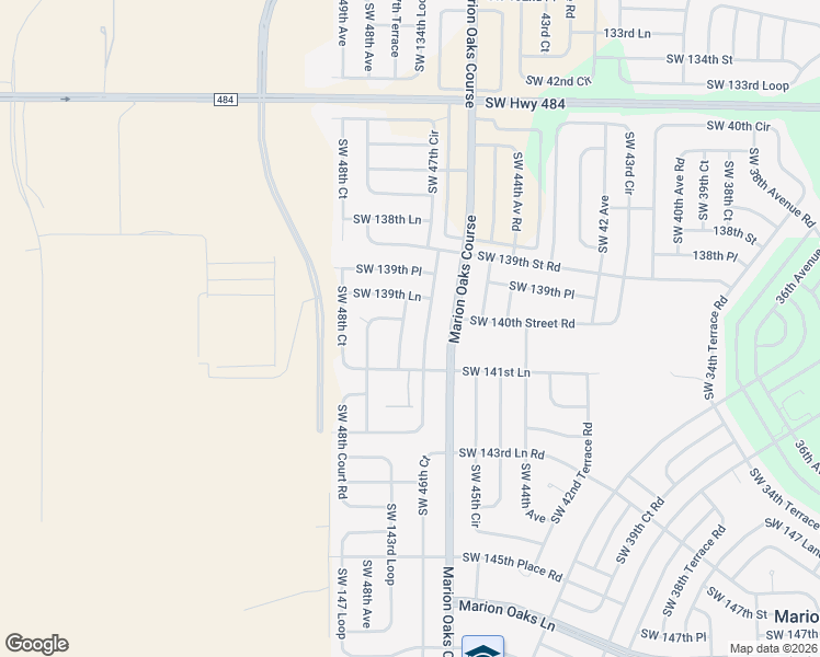 map of restaurants, bars, coffee shops, grocery stores, and more near 14059 47th Avenue in Ocala