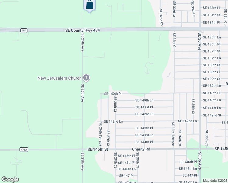 map of restaurants, bars, coffee shops, grocery stores, and more near 2777 Southeast 140th Place in Summerfield