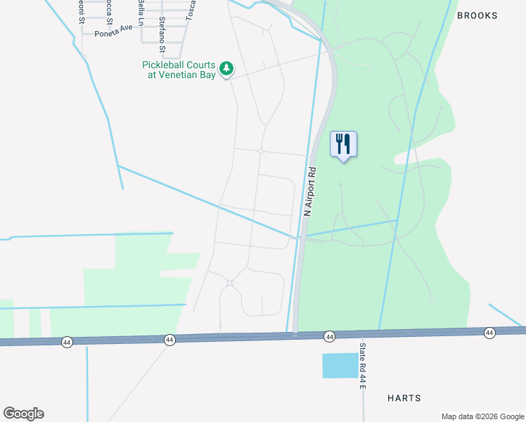 map of restaurants, bars, coffee shops, grocery stores, and more near 3056 Borassus Drive in New Smyrna Beach