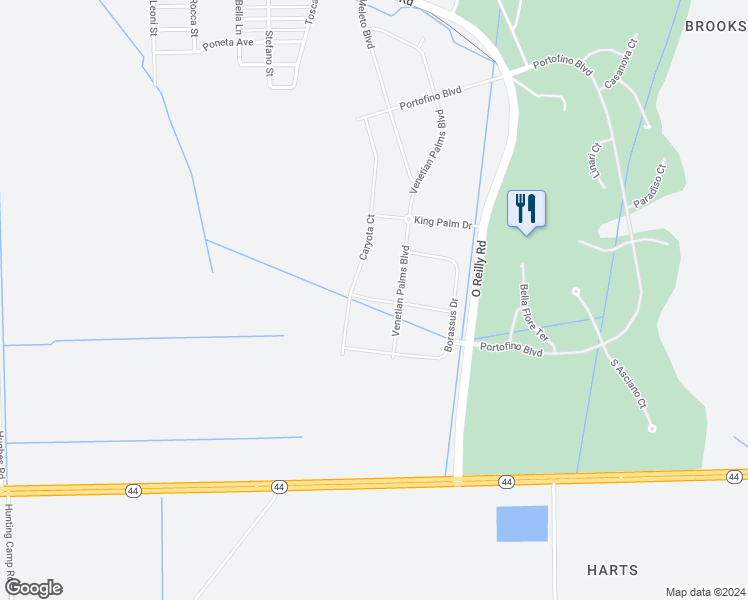 map of restaurants, bars, coffee shops, grocery stores, and more near 3116 Areca Ave in New Smyrna Beach