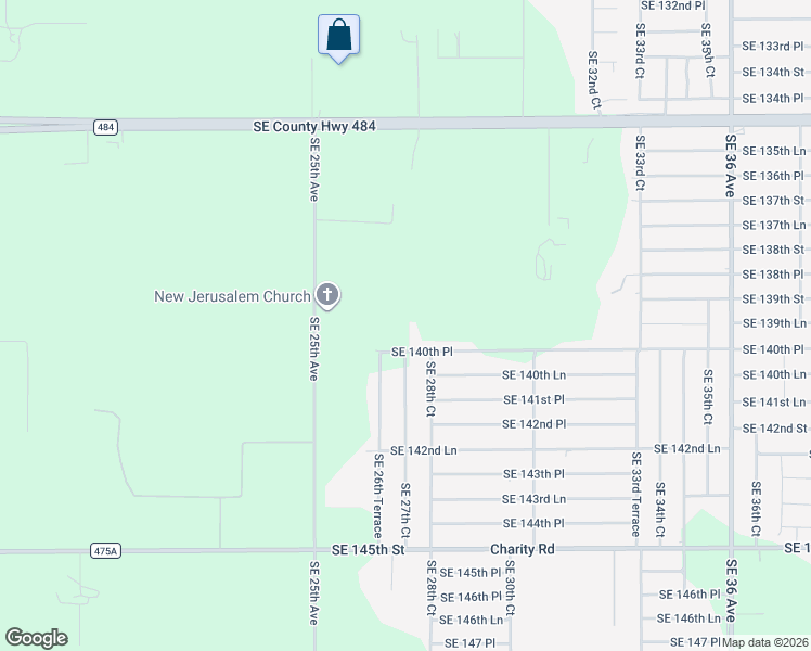 map of restaurants, bars, coffee shops, grocery stores, and more near 2777 Southeast 140th Place in Summerfield