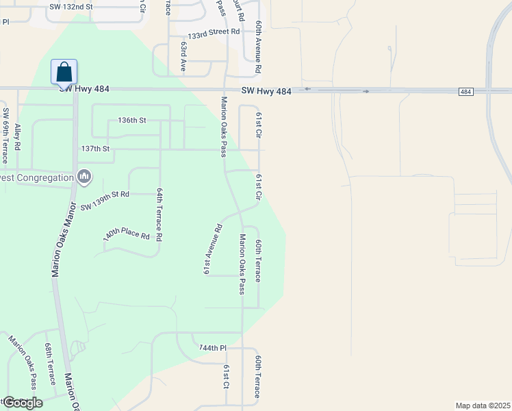 map of restaurants, bars, coffee shops, grocery stores, and more near 13856 61st Circle in Ocala