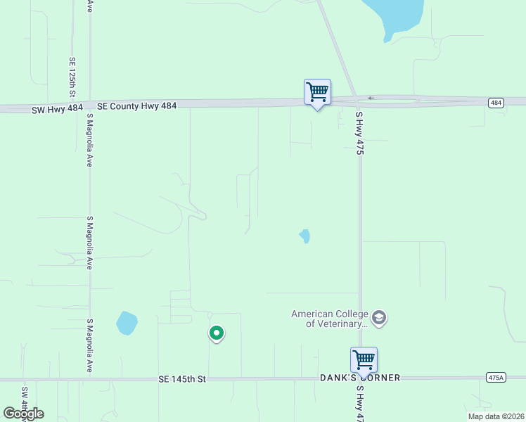 map of restaurants, bars, coffee shops, grocery stores, and more near 13783 Southeast 8th Court in Ocala