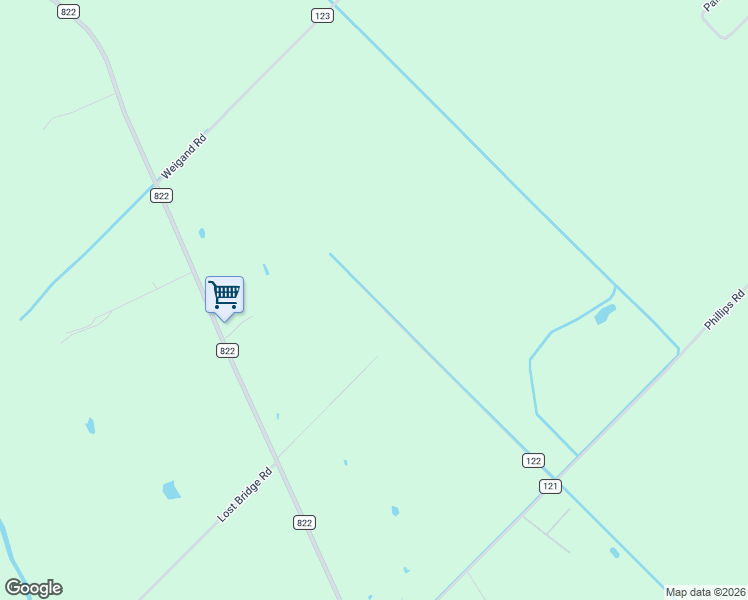 map of restaurants, bars, coffee shops, grocery stores, and more near 567 County Road 122 in Edna