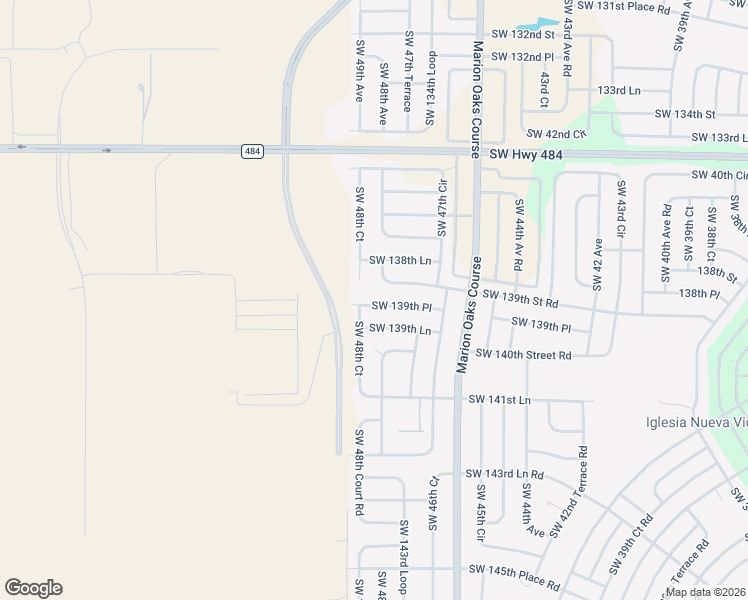 map of restaurants, bars, coffee shops, grocery stores, and more near 4835 Southwest 139th Place in Ocala