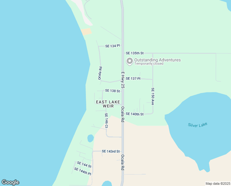 map of restaurants, bars, coffee shops, grocery stores, and more near 14740 Southeast 138 Street in Marion County