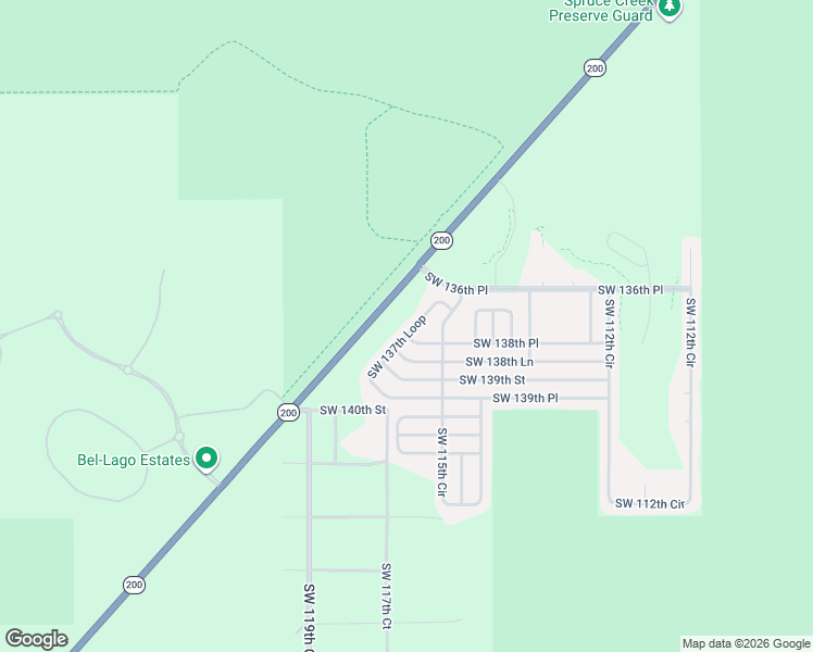 map of restaurants, bars, coffee shops, grocery stores, and more near 11988 Southwest 137th Loop in Dunnellon