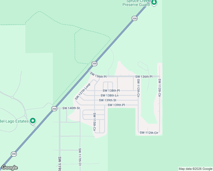 map of restaurants, bars, coffee shops, grocery stores, and more near 13849 Southwest 114th Circle in Dunnellon