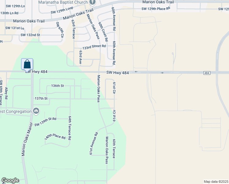 map of restaurants, bars, coffee shops, grocery stores, and more near 13633 61st Circle in Ocala