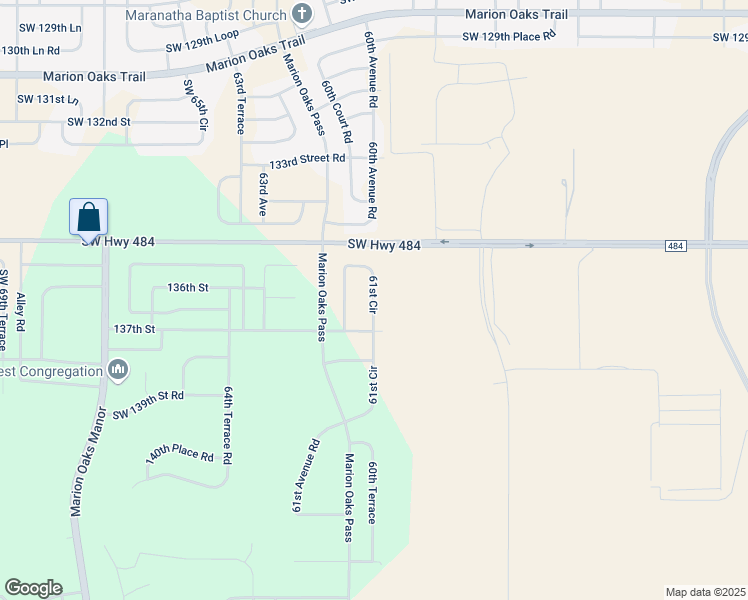 map of restaurants, bars, coffee shops, grocery stores, and more near 13633 61st Circle in Ocala