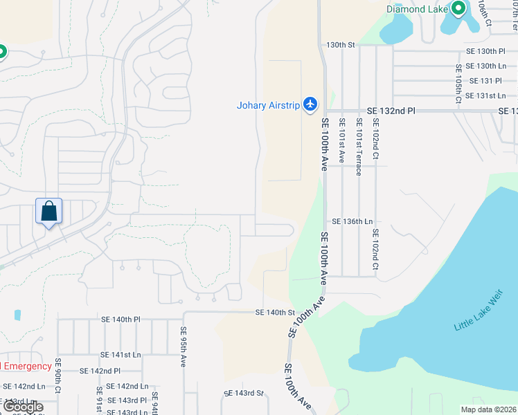 map of restaurants, bars, coffee shops, grocery stores, and more near 13660 Southeast 97th Terrace Road in Summerfield