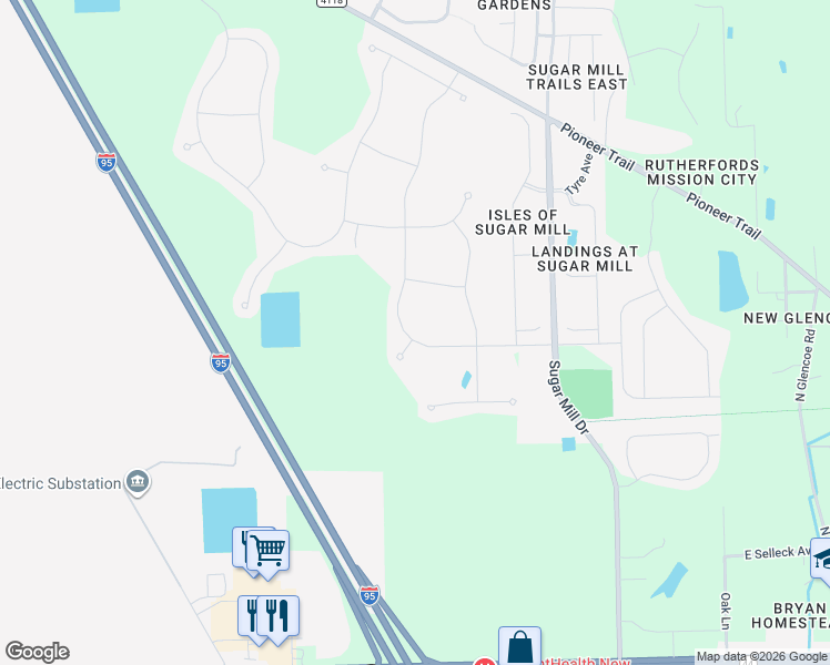 map of restaurants, bars, coffee shops, grocery stores, and more near 2935 Gibraltar Boulevard in New Smyrna Beach