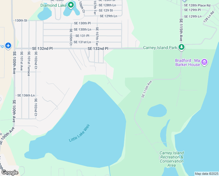map of restaurants, bars, coffee shops, grocery stores, and more near 13570 Southeast 108th Court Road in Ocklawaha