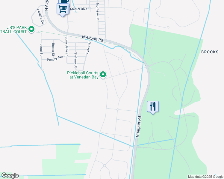 map of restaurants, bars, coffee shops, grocery stores, and more near 2936 Meleto Boulevard in New Smyrna Beach