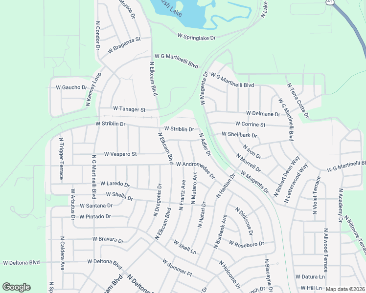 map of restaurants, bars, coffee shops, grocery stores, and more near 11089 North Frantz Avenue in Citrus Springs