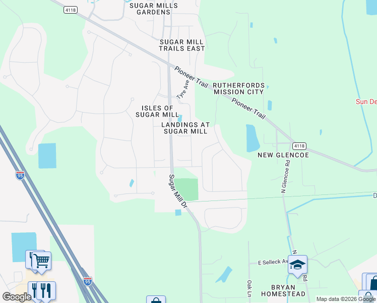 map of restaurants, bars, coffee shops, grocery stores, and more near 536 Mount Olympus Boulevard in New Smyrna Beach