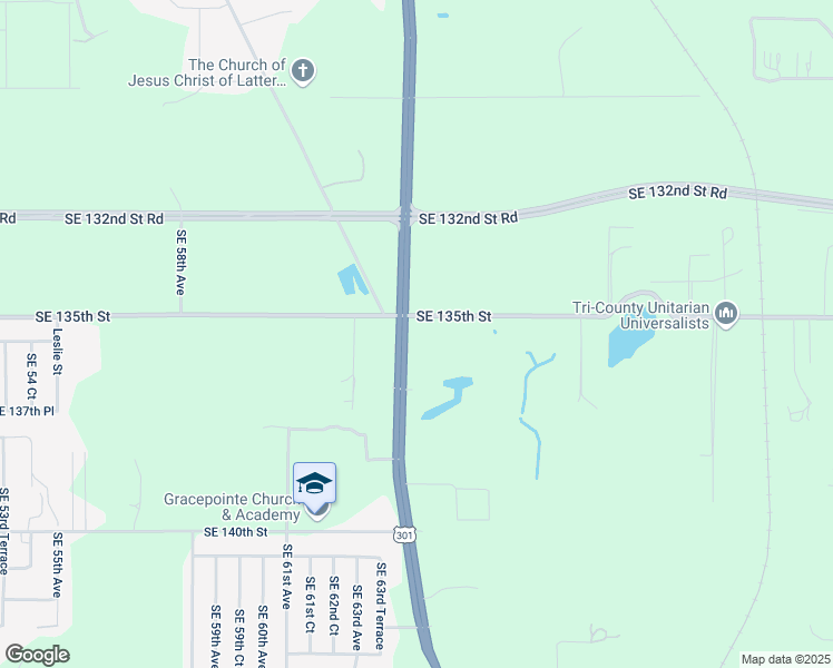 map of restaurants, bars, coffee shops, grocery stores, and more near 13545 U.S. 301 in Summerfield
