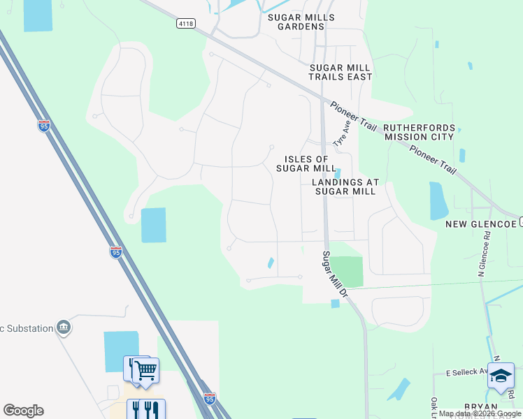 map of restaurants, bars, coffee shops, grocery stores, and more near 2910 Sime Street in New Smyrna Beach