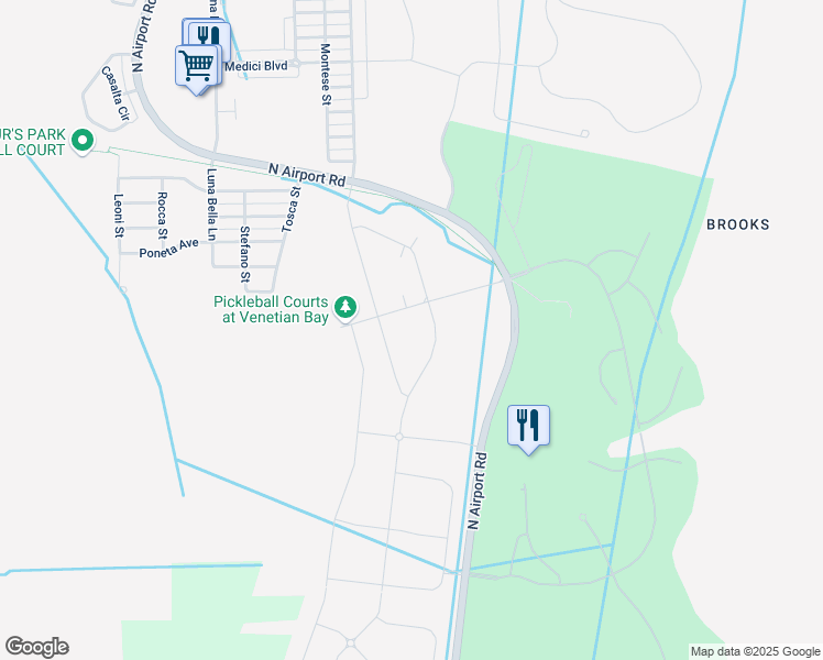 map of restaurants, bars, coffee shops, grocery stores, and more near 2934 Meleto Boulevard in New Smyrna Beach