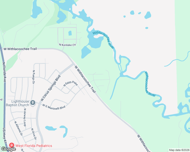 map of restaurants, bars, coffee shops, grocery stores, and more near 11204 Vesta Lane in Citrus Springs
