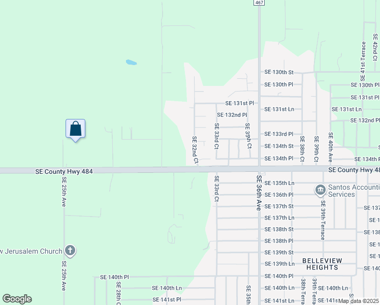 map of restaurants, bars, coffee shops, grocery stores, and more near 13635-13699 SE 32nd Ct in Belleview