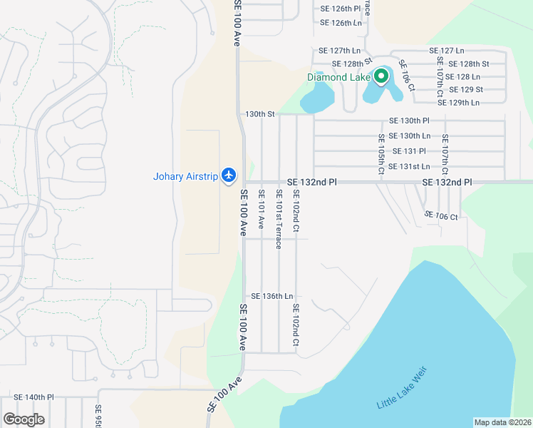 map of restaurants, bars, coffee shops, grocery stores, and more near 13350 Southeast 101st Terrace in Belleview