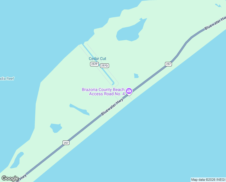 map of restaurants, bars, coffee shops, grocery stores, and more near 257N County Road 257 in Freeport