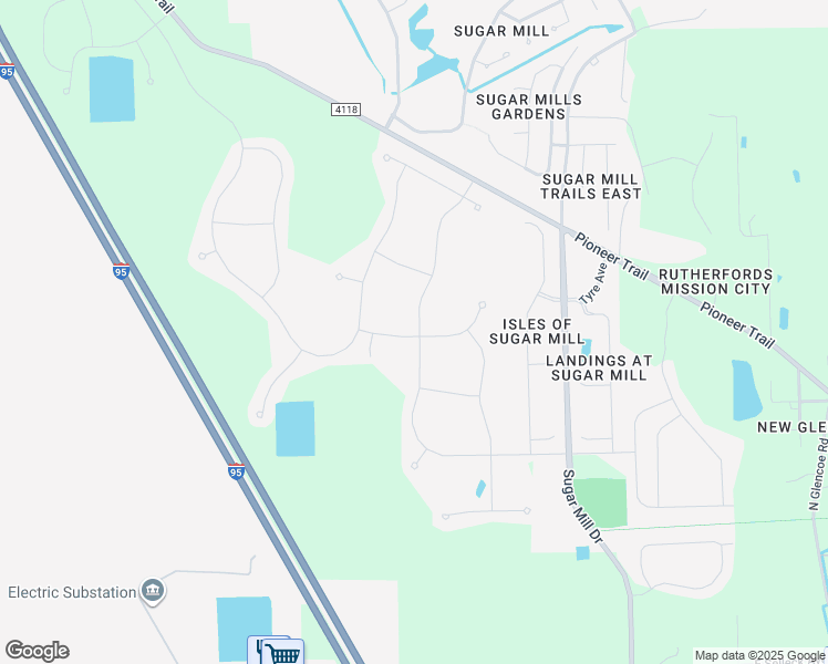 map of restaurants, bars, coffee shops, grocery stores, and more near 3004 Gibraltar Boulevard in New Smyrna Beach
