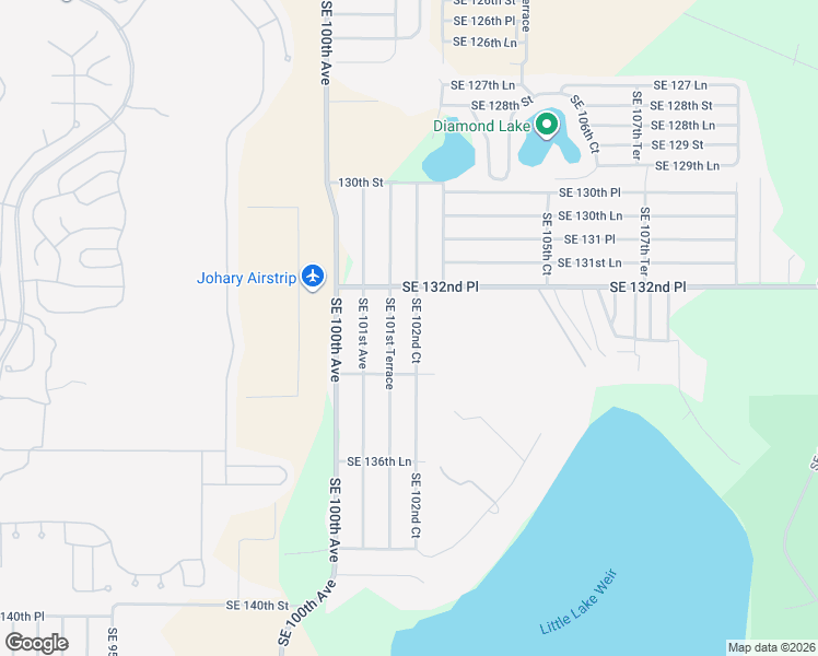 map of restaurants, bars, coffee shops, grocery stores, and more near 13320 Southeast 102nd Court in Belleview