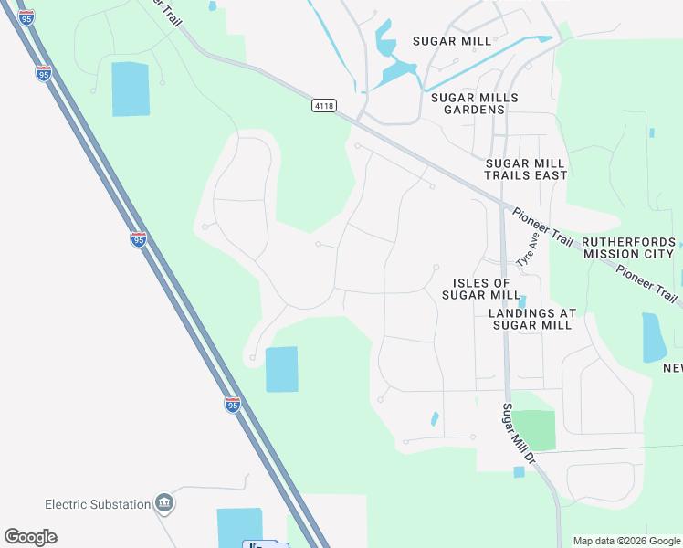 map of restaurants, bars, coffee shops, grocery stores, and more near 3021 Blue Shores Way in New Smyrna Beach