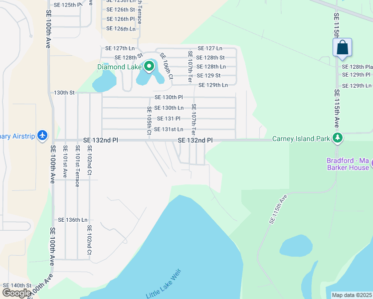 map of restaurants, bars, coffee shops, grocery stores, and more near 13298 Southeast 107th Terrace in Ocklawaha