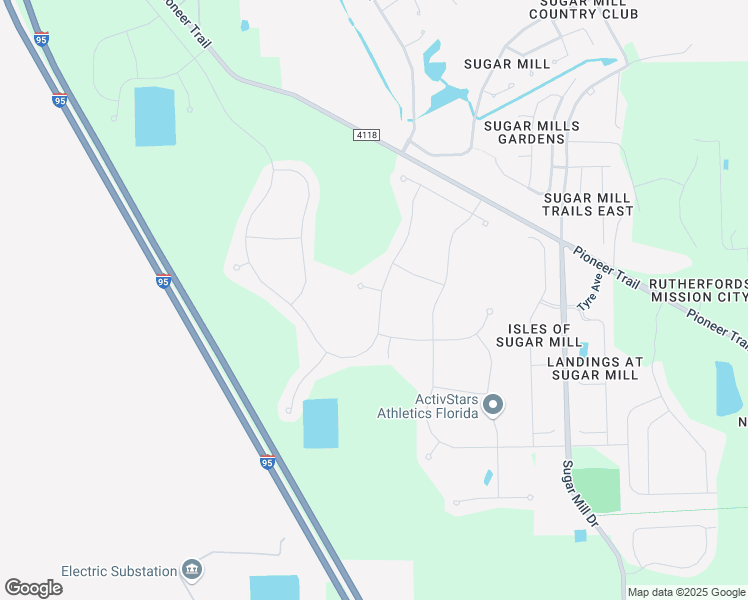 map of restaurants, bars, coffee shops, grocery stores, and more near 3020 Neverland Drive in New Smyrna Beach