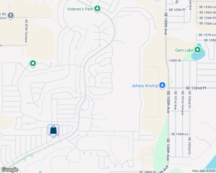 map of restaurants, bars, coffee shops, grocery stores, and more near 9495 Southeast 134th Street in Summerfield