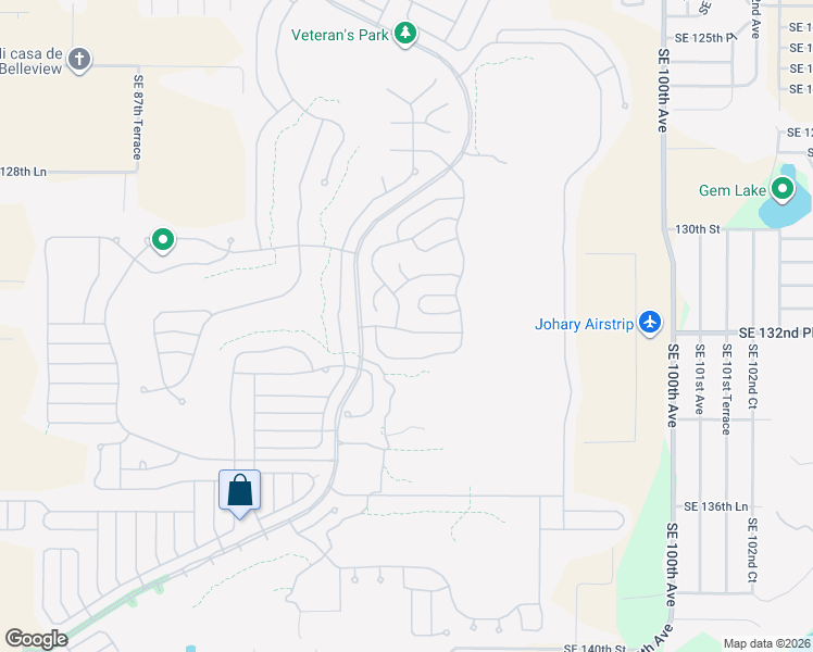 map of restaurants, bars, coffee shops, grocery stores, and more near 9375 Southeast 134th Street in Summerfield