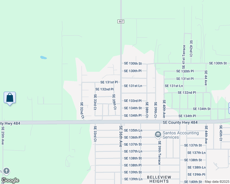 map of restaurants, bars, coffee shops, grocery stores, and more near 13245 Southeast 35th Court in Belleview