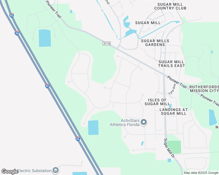 map of restaurants, bars, coffee shops, grocery stores, and more near 3022 Neverland Drive in New Smyrna Beach