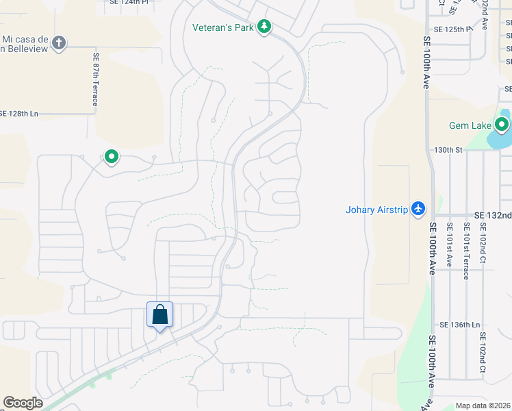 map of restaurants, bars, coffee shops, grocery stores, and more near 9375 Southeast 134th Street in Summerfield