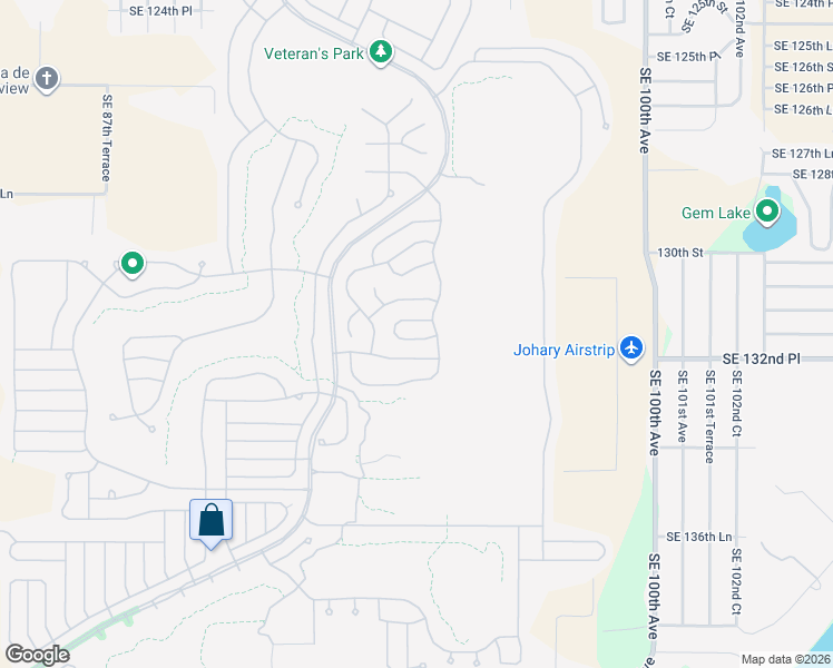 map of restaurants, bars, coffee shops, grocery stores, and more near 9495 Southeast 134th Street in Summerfield