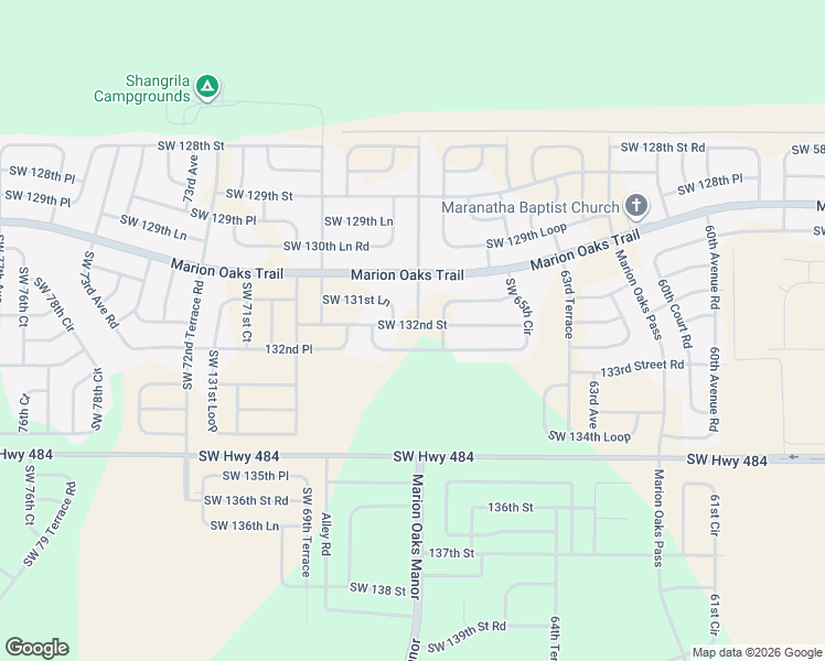 map of restaurants, bars, coffee shops, grocery stores, and more near 6795 Southwest 131st Place in Ocala