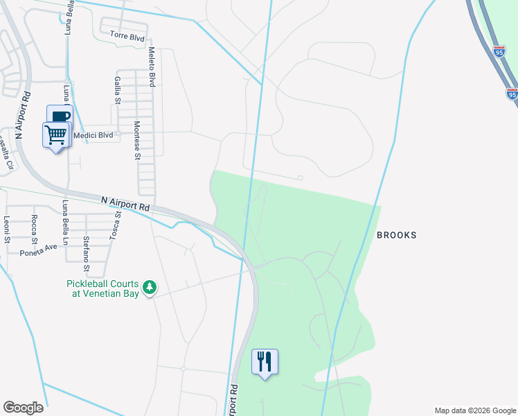 map of restaurants, bars, coffee shops, grocery stores, and more near 3226 Modena Way in New Smyrna Beach