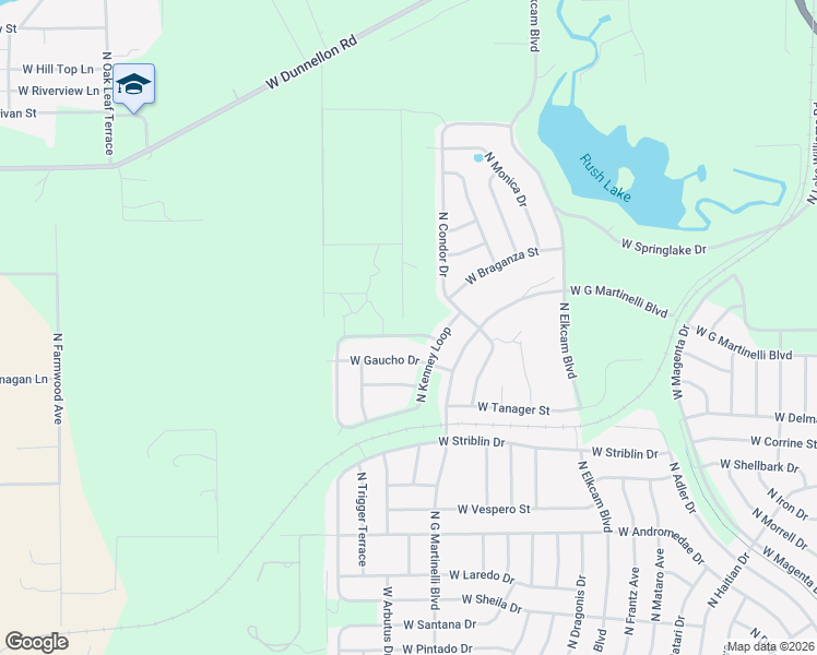 map of restaurants, bars, coffee shops, grocery stores, and more near 2811 West Xenox Drive in Citrus Springs