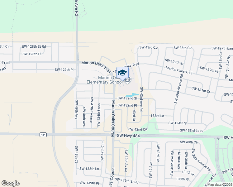 map of restaurants, bars, coffee shops, grocery stores, and more near 137 Marion Oaks Course in Ocala