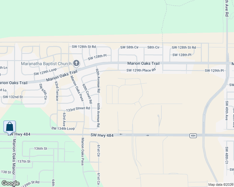map of restaurants, bars, coffee shops, grocery stores, and more near in Marion Oaks