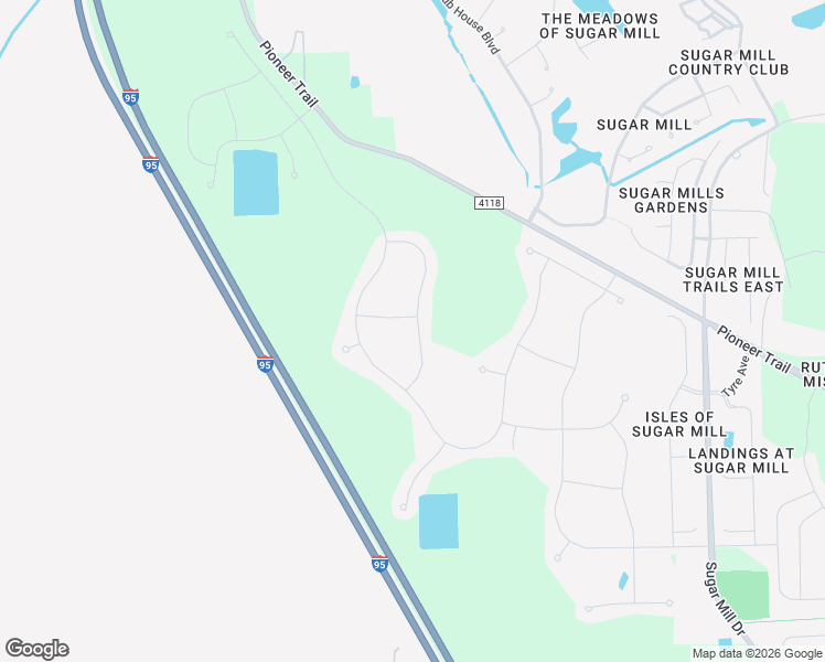map of restaurants, bars, coffee shops, grocery stores, and more near 3136 Crab Trap Drive in New Smyrna Beach