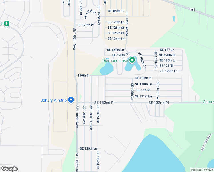 map of restaurants, bars, coffee shops, grocery stores, and more near 13165 Southeast 102nd Terrace in Ocklawaha
