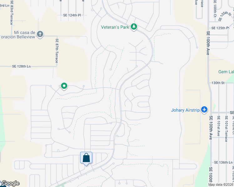 map of restaurants, bars, coffee shops, grocery stores, and more near 13280 Southeast 92nd Court Road in Summerfield