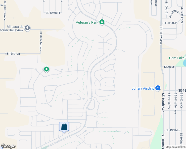 map of restaurants, bars, coffee shops, grocery stores, and more near 13138 Southeast 93rd Terrace Road in Summerfield