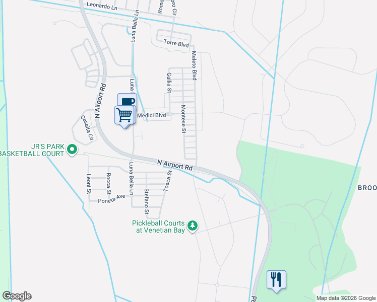 map of restaurants, bars, coffee shops, grocery stores, and more near 3328 Montese Street in New Smyrna Beach